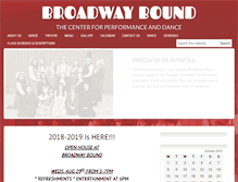 Tablet Screenshot of broadwayboundnj.com